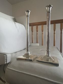 Silver Candlestick Holders
