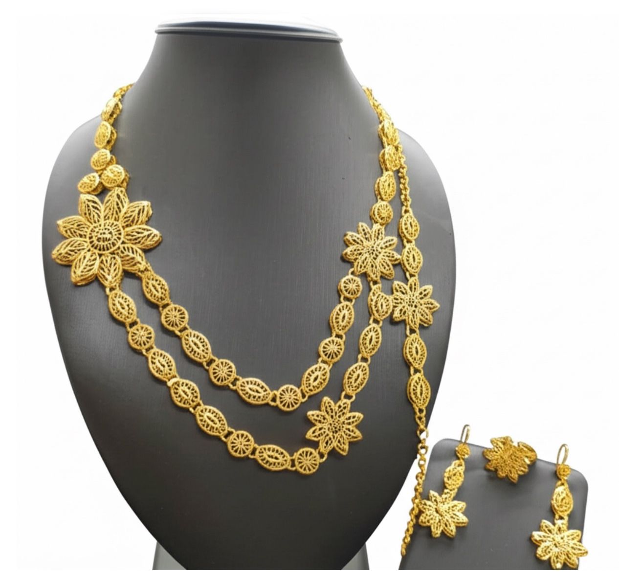 Gold Plated Necklace Set