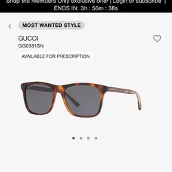 Mens Gucci sunglasses 