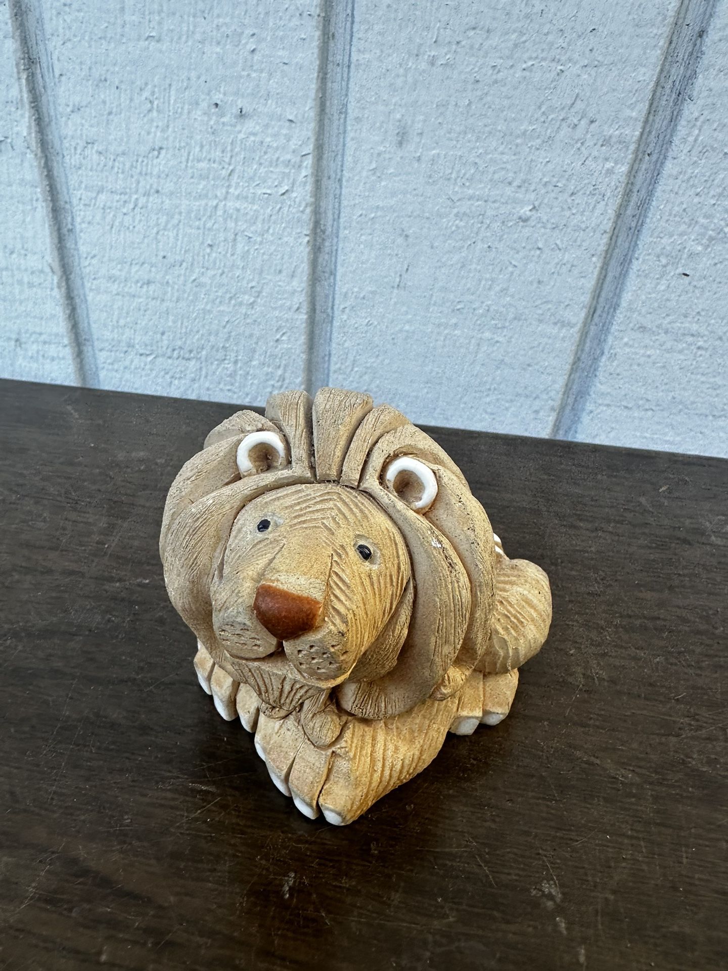 vintage artesania rinconada lion figurine