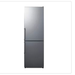 24 in. W 10.8 cu. ft. Bottom Freezer Refrigerator in Stainless Look, ENERGY STAR