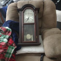 Waltham 31 day Tempus Fugit. Red Oak Grandfather Clock