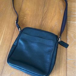 Men’s Coach Leather Crossbody Flight Bag