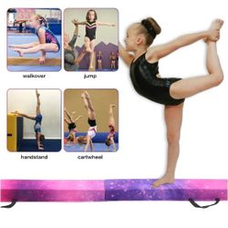 8 ft Portable, Folding Gymnastics Balance Beam.