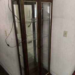 Display cabinet with glass doors $75 pick up 
