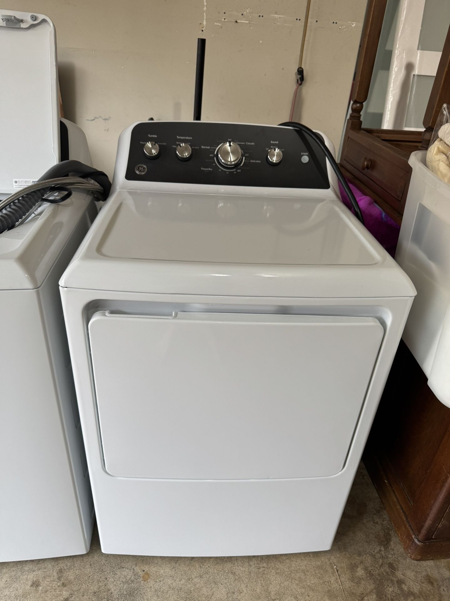 GE washer and dryer