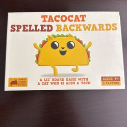 Spelled Backwards. Came With A Cat Who Is Also A Taco 🌮 