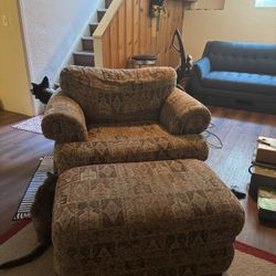 Chair and Ottoman 