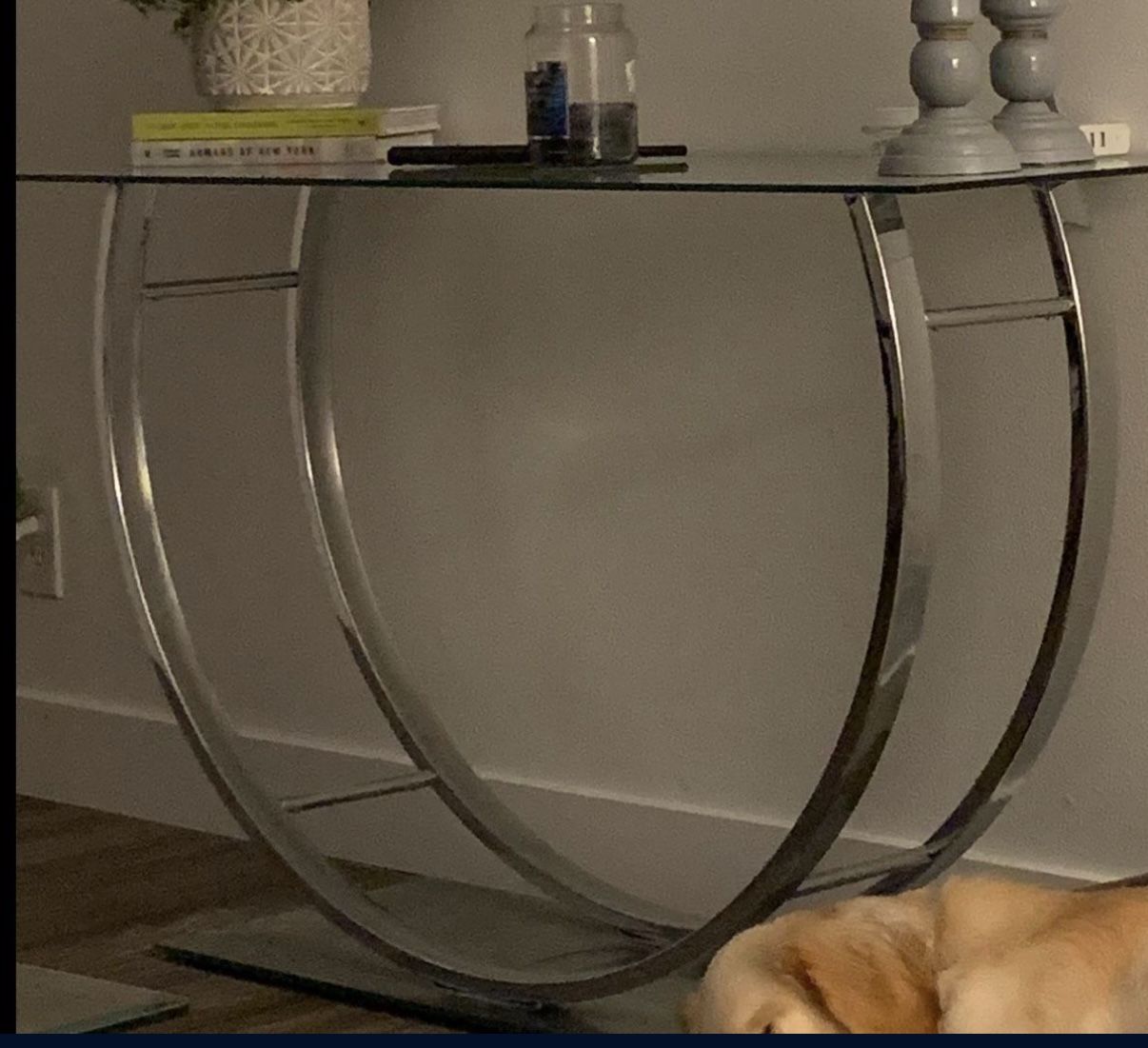 Glass Console Table 