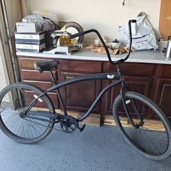 SIKK Wide Ride SS Aluminum Frame Single Speed Matte Black BEACH CRUISER