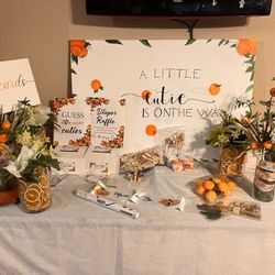 A Little Cutie Is On The Way Baby Shower Decor And Games 