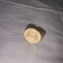14K Gold Ring Centenario Style