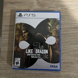 Yakuza Like A Dragon infinite wealth PS5