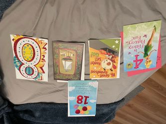 Lot of 5 Assorted Greeting Cards