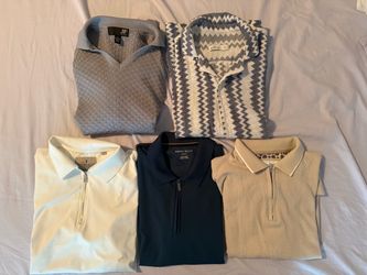 5 Men’s short sleeve polos Size Small