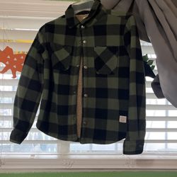 Green Checkered Kids Jacket 