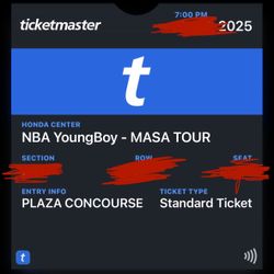 NBA Youngboy Ticket