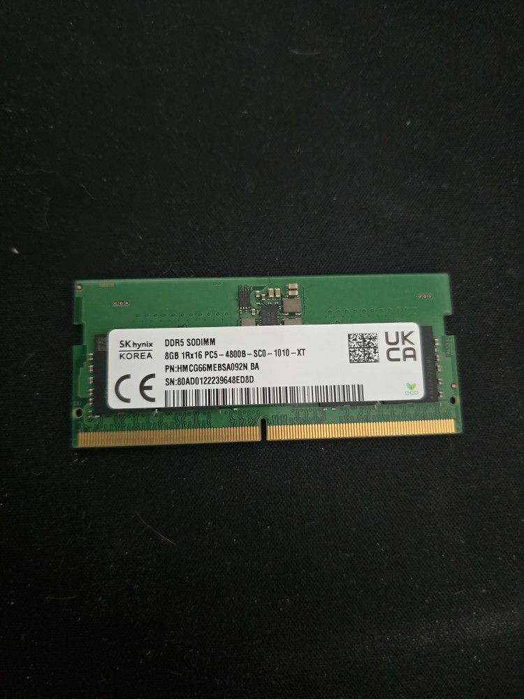 8GB Laptop Memory