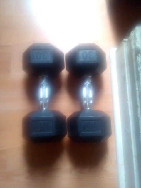 Two 30lb Dumbbells For 60