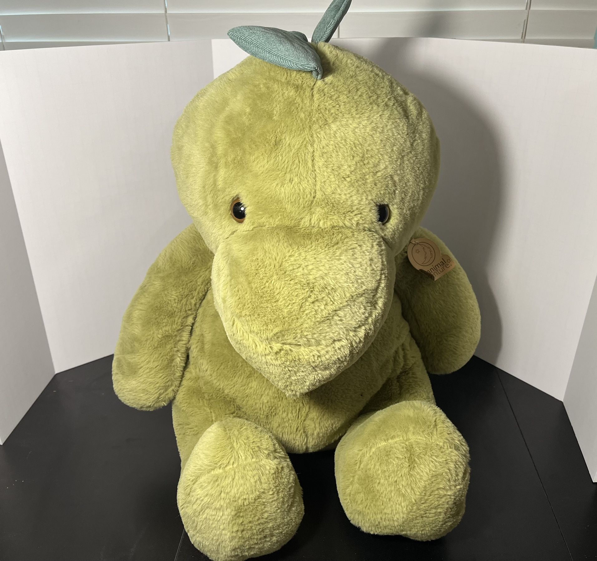 NWT TARGET Animal Adventure Green Dinosaur Dino 25" Large Plush Stuffed Sitting