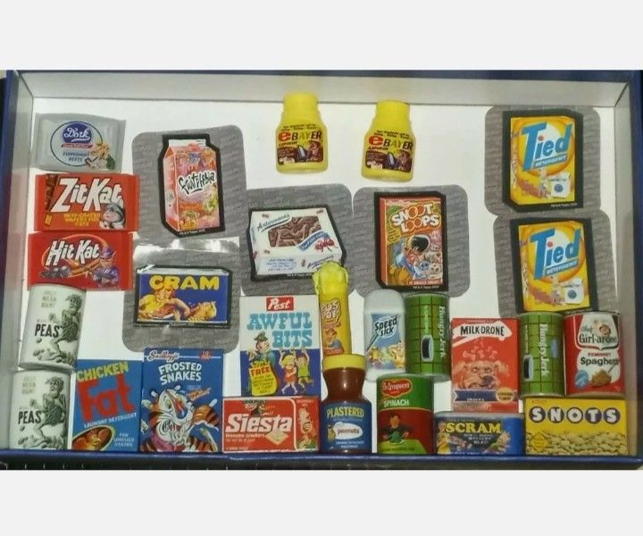 Wacky Packages 3D Mini's Lot And Stickers Lot Series 1&2_topps 2021