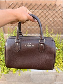 Brown coach purse