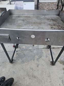 20× 36 Flat Top Taco Griddle on Wheels