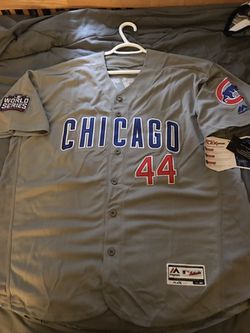 Anthony Rizzo Grey Chicago Cubs World Series Jersey