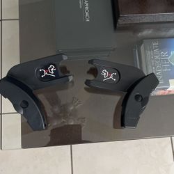 Holding baby car seat