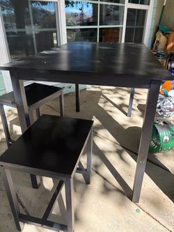 Small dining table with 3 seats