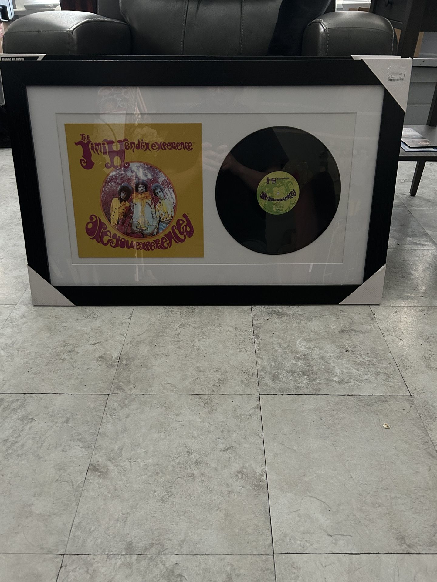 Jimi Hendrix Framed Vinyl Record