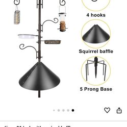 Free Very used Bird Feeder-no Squirrel Baffle.  As Is 