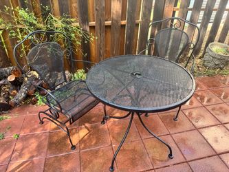 Heavy Duty Wrought iron Patio bistro set