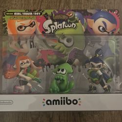 Splatoon Amiibo 3 Pack NIB