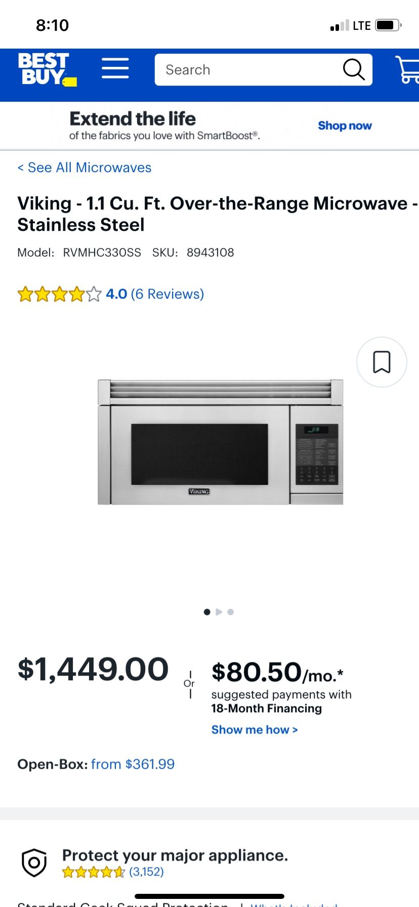 Viking Convection Microwave