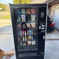 2 Snack Machines With Card Readers And Pallet Jack 