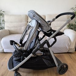 Graco Ready2Grow LX 2.0 Double Stroller Features Bench Seat and Standing Platform Options, Clark 