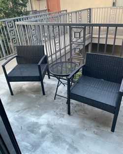 Patio furniture-chairs and table