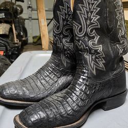 Lucchese hornback Caiman leather