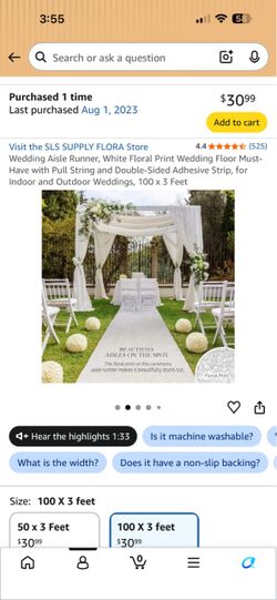 Wedding Aisle Runner