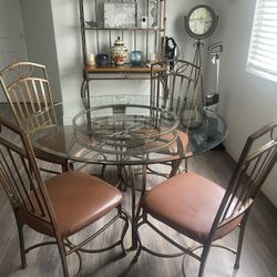 Table, Chairs, Baker Rack, Wine Rack All For Sale 