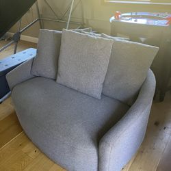 Swivel Double Chair 