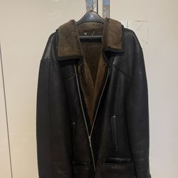 Leather Fur jacket