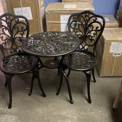 Cast Aluminum Bistro Set.