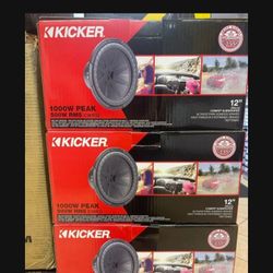 12" Kicker R Subwoofer Dual 4 Ohm 500 Rms $135 Each  Or  2 For $250