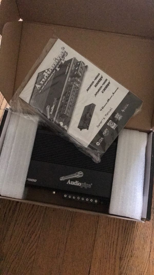 Audiopipe 4 Channel Inside Door Speaker Amp 2018 Micro Series For
