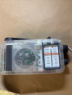 Sangean MMR-77 Clear Emergency Hand Crank AM/FM Radio Transparent