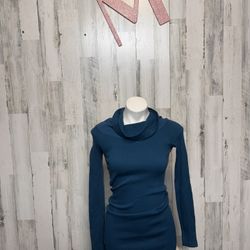 JJ Authentic Blue Knit Sweater Dress