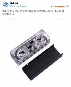 Bykski M.2 SSD PMMA Hard Disk Water Block - Clear (B-NVME-SL)