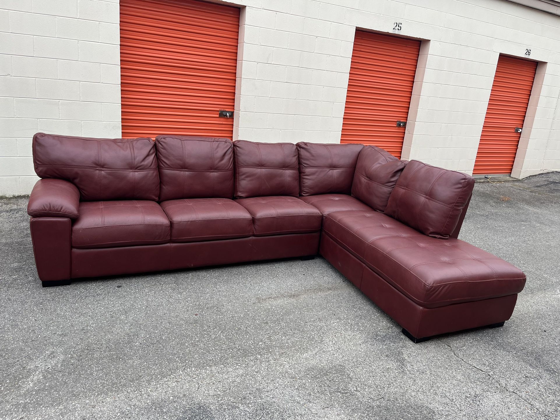 Beautiful Leather Sectional!